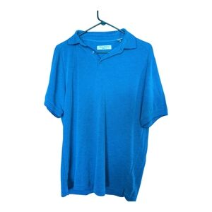 Tommy bahama Island Zone Mens Polo shirt, very nice! Size M Blue‎